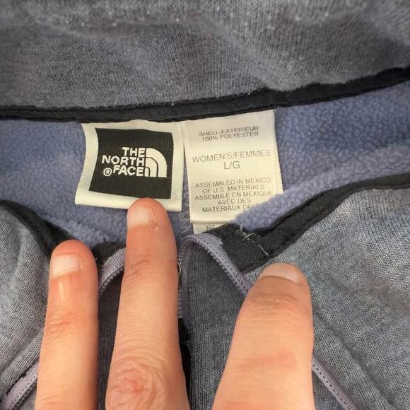 Vintage The North Face Fleece Quarter Zip Pullover Sweatshirt Women's Size Large - Picture 5 of 9